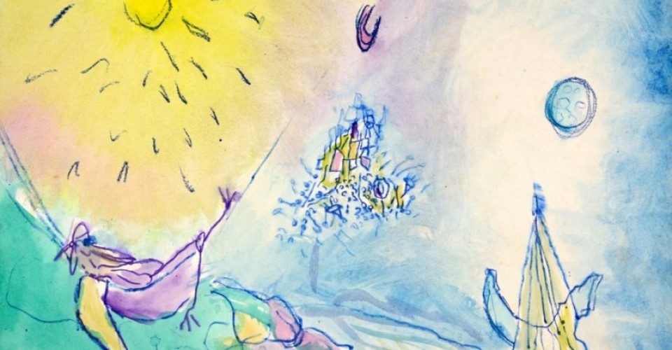 O Capitão Cirolau esperando o navio-balão Stravolana ficar pronto, para a próxima viagem!