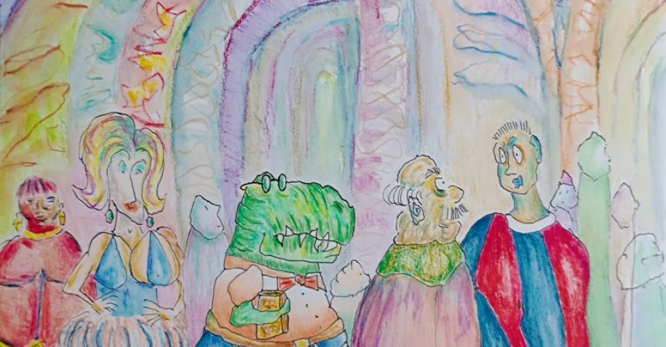 Dizem que a Senhora está vindo visitar o Tempo-Deus!/ Que Senhora?/ Aquela com quem todos vão se encontrar um dia...