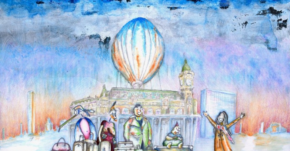 O amigo do cachecol azul e amarelo e Valda!